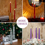 Flamelss Advent Candles, 9.6" Real Wax Flameless Taper Candles with Remote, 4 Pack Flickering LED Candle Battery Operated Candlesticks for Christmas, Catholic, Advent, Wreath, Purple and Pink - color: Purple and Pink