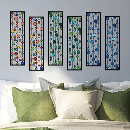 ShxTrade Geometric Metal Wall Decor, Modern Minimalist Geometric Wall Art 3D Abstract for Living Room Metal Wall Sculpture Hanging for Home Bedroom Office (Blue) - color: Blue