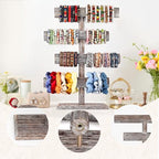 LadyRosian 4 Tier Wooden Display Jewelry Accessory Stand Jewelry Bracelet Holder Bangle Watch Necklace Storage Jewelry Holder Stand Display Organizer, (Antique White-4 layers) - color: Antique White 4-Tier