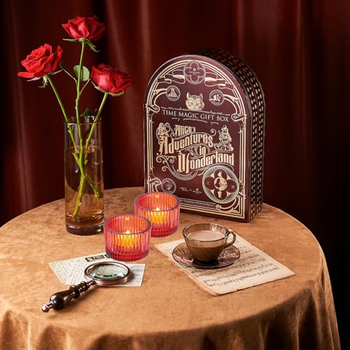 2 Pcs Tealight Candle Holder,Votive Candle Holders Glass Candle Holders Tea Lights Candle Holder for Table Centerpiece Decor Party&Home,Wedding Deco (Red) - color: Red