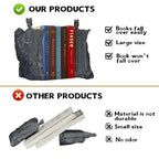 Large Decorative Bookends, 6.7" Book End Resin Collectibles, Decorative Book Stopper Binder and Dividers for Library Office Home(6.7") - size: 6.7"