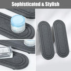 2PCS Water Absorbing Stone Tray, Fast Drying Diatomite Stone Sink Tray, Water Absorbent Diatomite Coasters, Stones Soap Trays for Kitchen Sink, Bathroom Counter Hand Soap Dish Toothbrush Holders - color: 2pcs 21×10cm Dark Gray Oval