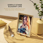 IPAME Metal Square Wire Plate Stands for Display - 4.5 Inch Holder + Picture Frame Stand Easel for Book, Decorative Plate, Plaque, Photo, Platter (Gold 2 Pack) - size: 4.5 Inch