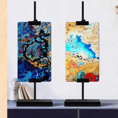 MorningRo 2 Pcs Adjustable Tabletop Easel Stand for Picture Frames up to 16.5" H, Black Picture Frame Stand for Display Photos Art Signs Artwork Display Easel Stands for Home or Events - size: 16.5 Inches