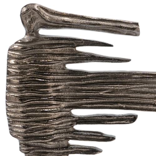 Modern Day Accents 3717 Brisa Blown Away Sculpture, Abstract Modern Sculpture Decor for Home, Office, and Shelf, Bronze-Finished Statue, 11.5" H