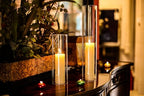 CYS EXCEL 6 PCS (H:16" D:3") Open Ended Clear Glass Hurricane Candleholder Tube Lamp Shade Open Flame Candlestick Holder Chimney Tube Cover Bottomless Cylinder - size: 3" wide x 16" tall