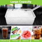 Mini Ice Cube Tray for Freezer: FDDBI Small Ice Trays for Freezer with Bin - 117×4PCS Easy Release Nugget Ice Tray - Crushed Ice Tray with Container - color: Bright Green