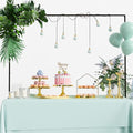 Over The Table Rod Stand with Clamps Adjustable 13''-42'' Tall 29"-98" Length Black Table Arch Hanging for Wedding Birthday Party Halloween Christmas - color: Black