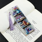 Colorful Art Flower Bookshelf Bookmark - Romantic Artsy Vibe Bookmarks, Perfect Reading Gift for Book Lovers, Bookworms and Friends (2pcs/Set A) - style: 2pcs/set A