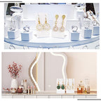 PH PandaHall 10pcs Acrylic Earring Stand, White Jewelry Display Earring Holder L-shape Earrings Organizer for Dangling Earrings Necklace Jewelry Shows Retail Props, 1.7x1.4x3inch - color: White