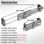 SHINEWEE Full Metal Tablet Tripod Holder - Compatible with iPad mini/Air/Pro | 1/4" Screw & Arca-Swiss Dovetail Mounts | Universal Tablet Clamp Adapter