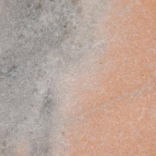 Creative Co-Op Marble Round Soapdish, Pink - color: Pink