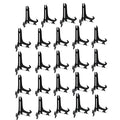 Artliving 5" Black 24pcs/Set Plastic Easels Plate Display Stands Picture Frame Stand Holder - color: Black, size: 5inch(24piece)