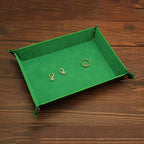 Valet Organizer - Catchall Tray for Jewelry, Wallets, Watches, Keys, Coins, Phones, Glasses - Perfect for Nightstand, Desk, Entryway - color: Green
