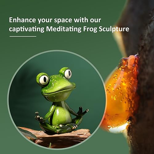 Frog Figurines Ornaments -Resin Shake Head Frog Statues-Adorable Frog Sculpture Perfect for Home Decor or Gift