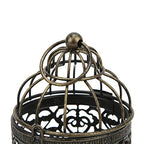 Vintage Iron Candle Holder Protection Elegant Style Tea Light Holders Terrace Party Ambience (B Brush Gold)