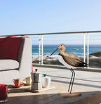 Rustic Wood Crane Tabletop Nautical Decor, Beach Themed Coastal Decoration for Home Mediterranean Style (S) - size: Small