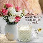 VIONAMI Ghost Orchid Rare Flower Luxury Scented Candle – Soy Candle in Glass Jar, 80Hr 14.8oz, Scented Candles for Women, Candle Gift for Her, Birthday Gifts for Women, Luxury Candles for Women