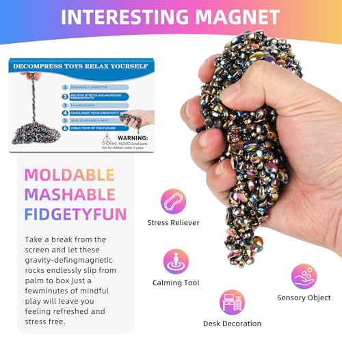 550pcs Desk Fidget Toys for Adults,Stress & Anxiety Relief, Sensory Fidget Toys for Office, ADHD, Autism,Ideal Gift (Colorful) - color: Colorful