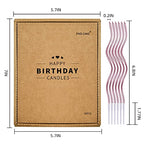 PHD CAKE 24-Count Rose Gold Spiral Long Thin Metallic Birthday Candles, Cake Candles, Birthday Parties, Wedding Decorations, Party Candles - color: Rose Gold