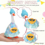 Weysat 10 Set Holiday Mini Desk Goose Outfit 250th Anniversary Summer Mexican 4th for July Magnetic Geese Statue Felt Fabric Costume for 7 Inch Desktop Goose Table Decor Gifts(Hats Style,Fabric) - style: Hats Style