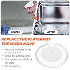 12.75" Microwave Glass Turntable Fit for GE, LG, Kenmore, Sears Microwave Glass Tray, 12 3/4 inch Microwave Glass Plate Replace WB49X10129 1B71961F 1B71961H 507049 WB49X10074 3390W1A027A by Beaquicy - size: 12.75"