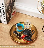 Key Bowl and Keychain Set - Decorative Bowl and Tray for Entryway Table, Jewelry Dish, Perfume Holder, Wallet Tray