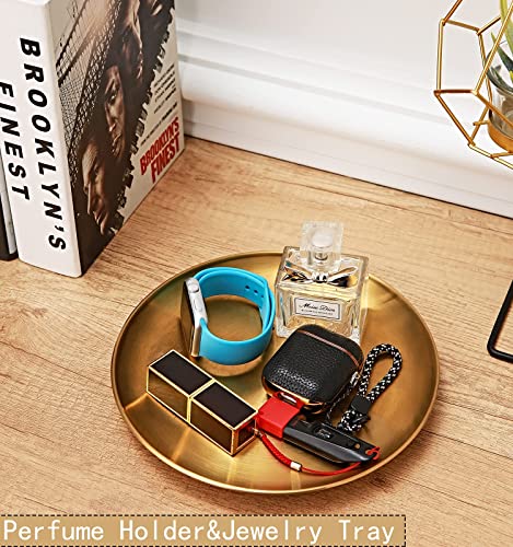 Key Bowl and Keychain Set - Decorative Bowl and Tray for Entryway Table, Jewelry Dish, Perfume Holder, Wallet Tray