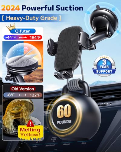 Qifutan Dash Mounted Phone Holders for Your Car Dash Phone Mount for Car Dashboard Air Vent Multi-Mount 3 in 1 Vehicle Windshield Holder Compatible Multi-Device Clip Desk Mount - style: Dash-C