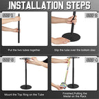 Shimeyao Medal Hanger Display Honor Display Rotatable Award Holder Rotating Metals Rack Adjustable Award Holder Stand for Basketball Running Sports Race, 30+ Medals - color: Black