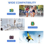 Sensyne 67" Phone Tripod & Selfie Stick, Extendable iPhone Tripod Stand with Wireless Remote and Phone Holder, Compatible with Cell Phone, Camera (Silver) - color: Silver, size: 67-inch