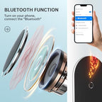 Hasipu Vanity Mirror with Lights and Bluetooth Speaker, 13.8"× 18" Arched LED Makeup Mirror, Lighted Makeup Mirror with Lights, Smart Touch Control Dimmable 3 Modes Light 360°Rotation White - size: 13.8"L x 18"W
