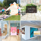 DANMO Easel Stand for Wedding Sign Poster 63'' Instant Display Easel for Floor Adjustable Metal Art Easel Gold 3 Pack - style: Gold 3 Pack