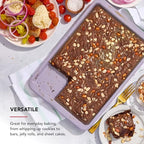KitchenAid 9 x 13-In Nonstick Aluminized Steel Baking Sheet, Dishwasher Safe, Wildflower - color: Wildflower, size: 9 x 13 Inch