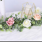 DearHouse Faux Eucalyptus Garland Plant, 2 Pack Artificial Vines Hanging Eucalyptus Leaves Greenery Garland for Wedding Backdrop Arch Wall Decor, 6 Feet/pcs UV Protected Indoor Outdoor
