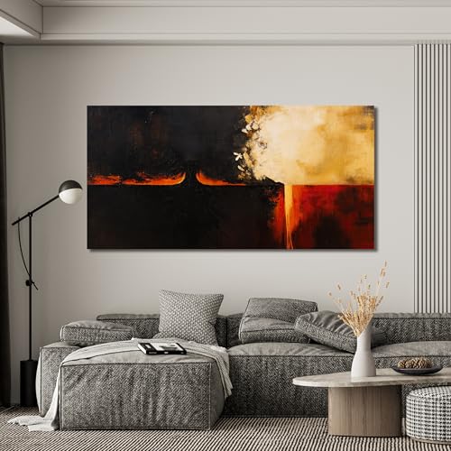 Canvas Wall Art Decor Wall Art Pictures For Living Room Black Red Vintage Wall Art Decor Abstract Art Work Decoration Modern Abstract Wall Art Prints For Bedroom Office Kitchen Wall Decor 24" x 48" - color: XY-D, size: 48"L x 24"W