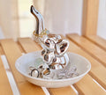 PUDDING CABIN Elephant Gift for Women - Elephant Trinket Dish for Rings Earrings Organizer - Elephant Decor for Women Girls Her Friends Birthday Valentine's Day Xmas Gifts - style: Elephant Sliver
