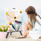 Portable Art Painting Easel Stands - Adjustable Display Artist Tripod Metal Easels with Bags for Table-Top/Floor Painting, Height from 17 to 66 inches, Sturdy for Drawing, Displaying - Silver - style: Silver-2pack