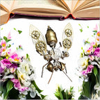 Mechanical Metal DIY 3D Bumblebee Model Kits Puzzle for Adults Insect Brass Puzzle Steampunk Electric Mechanical, Assembly DIY Gift Craft Hobby for Men (Bumblebee) - style: Bumblebee