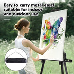 2 Pack Adjustable Art Easel Stand for Painting & Display, 17-66in Aluminum Metal Tripod with Carry Bag, Portable Travel Easel for Adults Artists