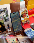 Creative Masterpiece Painting Board Phone Stand for Stylish Desktop Display – Complete Set of Acrylic Decorations, Ideal Gift Option! (Transparent - Motivational Message) - style: Transparent - Motivational Message