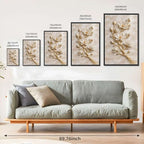 Luxury White Magnolia Flower Wall Art Gold Branch Crystal Accents Elegant 3D Floral Sculpture for Living Room Bedroom Home Decor (Black Framed,12”LX16 W)