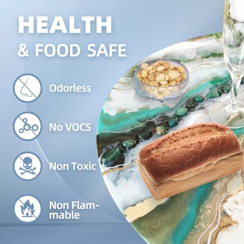 TAKIMO 68OZ Crystal Clear Epoxy Resin Kit - 1:1 Mixing Ratio, Bubble Free & Anti-Yellowing - High Gloss Casting & Coating Resin for Jewelry, River Tables, Bar Top, Countertops & Wood - Heat Resistant - size: 68OZ Kit