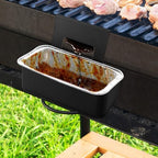 Grill Grease Catcher for Blackstone Griddle with 10 Pack Grease Cup Liners Aluminum Foil Tray Pan Drip Tray Pan for 17, 22, 28 & 36 inches Griddle (Long Hook) - color: Long Hook