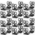 Book Ends,12 Pair Bookends Metal Bookend (Folding Book Ends 12 Pair) - size: Folding Book Ends 12 Pair