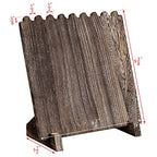 MOOCA Wooden Plank Necklace Jewelry Display Stand for 8 Necklaces, Jewelry Display Holder, Wood Plank Storage Stand Holder, Coffee Color - color: Coffee