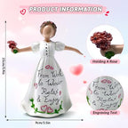 Women Inspirational Resin Statue - Inspirational Gift Statue for Women Mother Teachers Coworkers Employee Rose Angle Encouragement Figurine for Mother’s Day Wife Daughter Birthday Idea Gifts - style: Angel