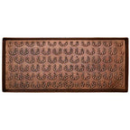 HF by LT Antlers Pattern Metal Boot-Tray, 30 x 13 inches, Antique Copper Finish - color: Antlers Pattern, Antique Copper Finish