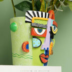 Picasso Face Planter Pots – Abstract Art Flower Vase with Facial Expressions, for Indoor Plant, Unique Planter Head Pot for Home Decor - size: Small