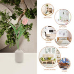 Vaguelly Ceramic Flower Vase Minimalist Aesthetic Vase for Home Decor Table Centerpiece for Living Room Bedroom Office and Special Events